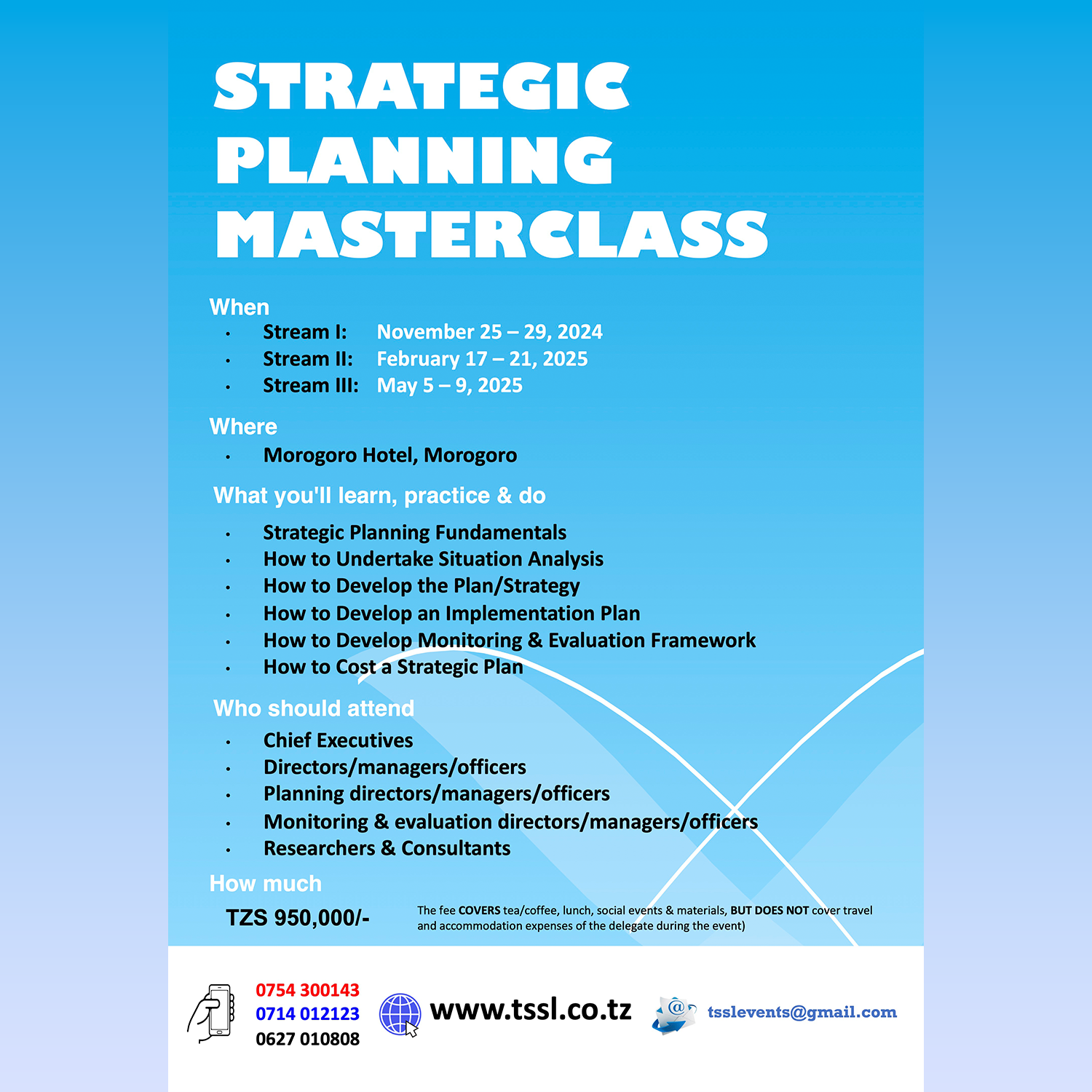 STRATEGIG PLANNING MASTERCLASS